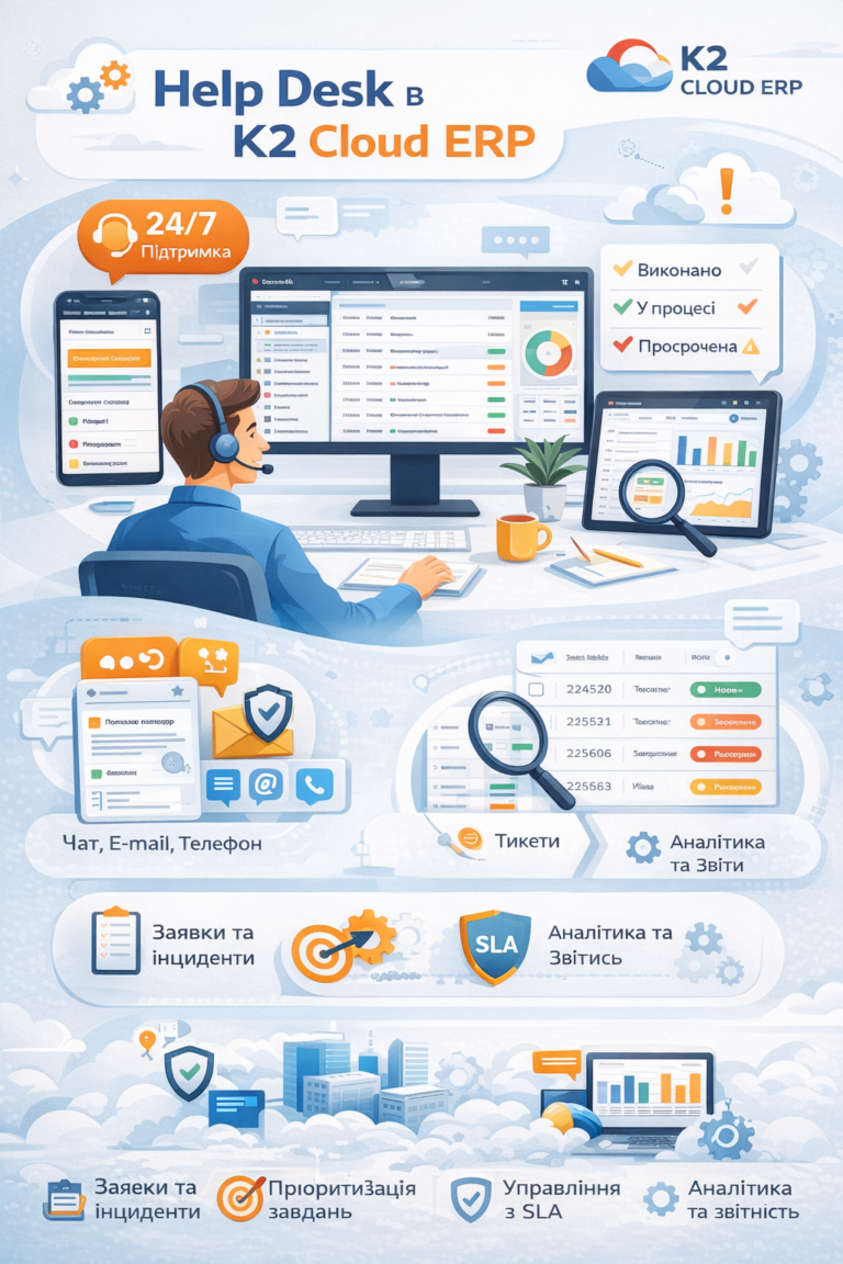 Help Desk в K2 Clod ERP