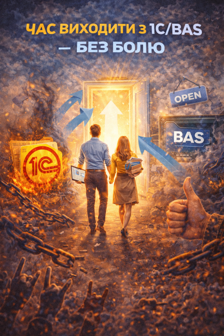 Час виходити з 1С/BAS — без болю