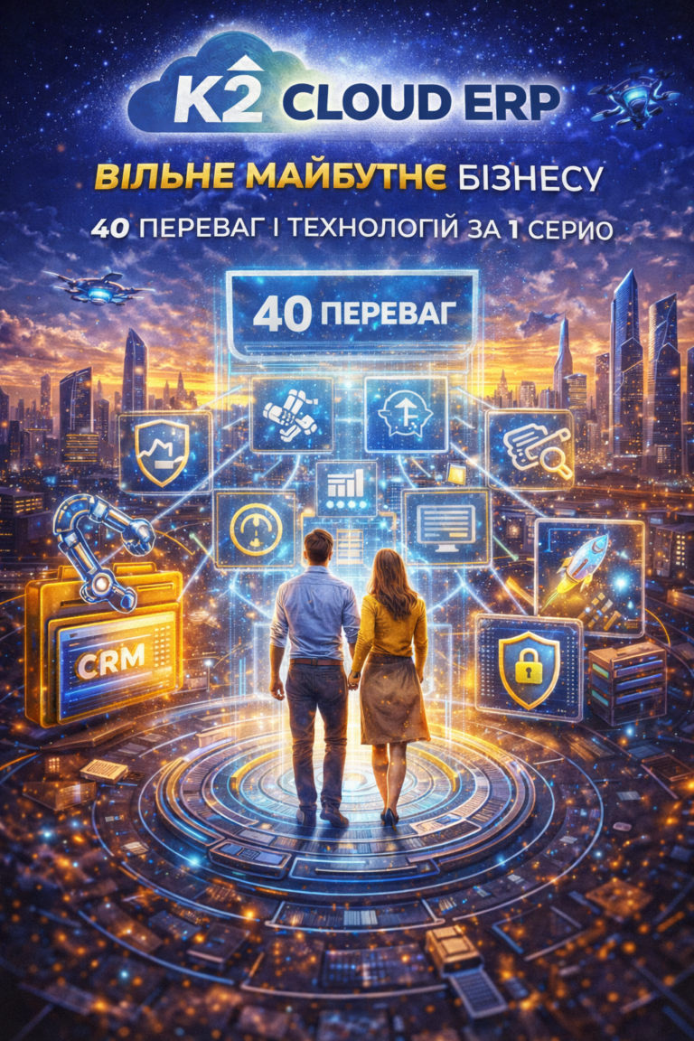 K2 Cloud ERP — вільне майбутнє бізнесу: 40 переваг і технологій за 1 серію