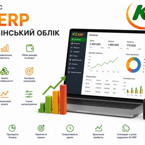 Комплекс K2 ERP Управлінський облік
