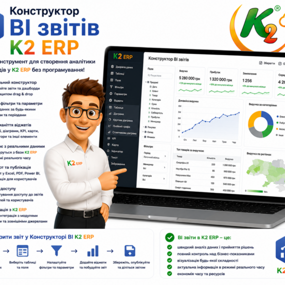 Конструктор BI звітів K2 ERP
