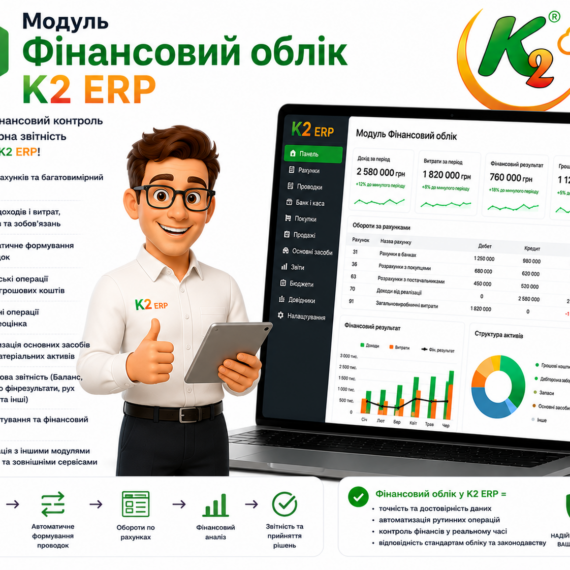 Модуль Фінансовий облік K2 ERP