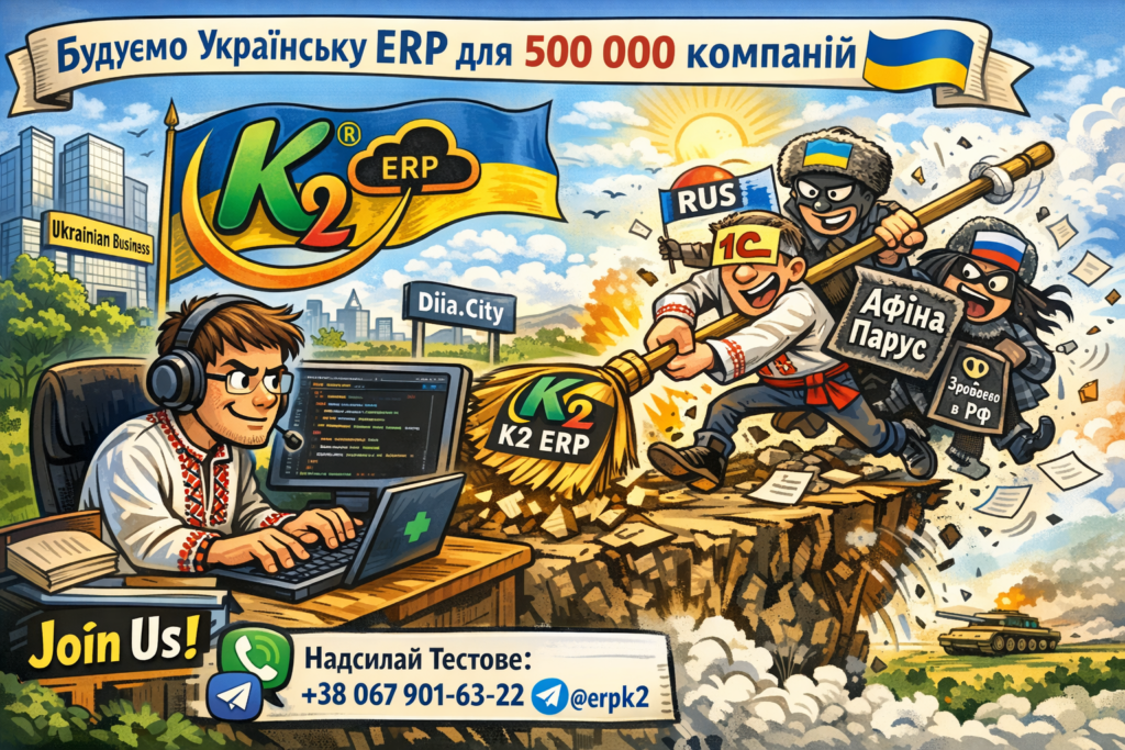 Python-розробник / Backend або Full-stack developer в K2 ERP — створи українську ERP-систему, що замінить 1С/BAS в Україні