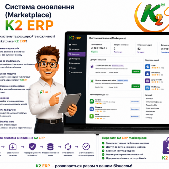 Система оновлення (marketplace) K2 ERP
