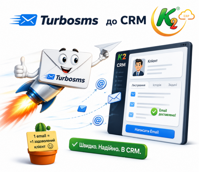Turbosms до CRM K2 ERP 1 Turbosms до CRM K2 ERP