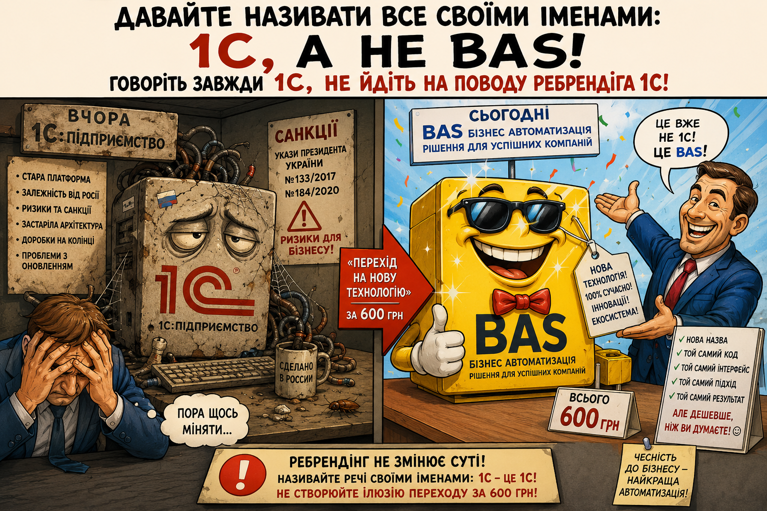 1С, а не BAS