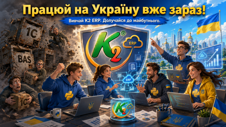 Python-програмісти, які чекають можливості працювати в K2 ERP: не чекайте “колись”. Починайте зараз.
