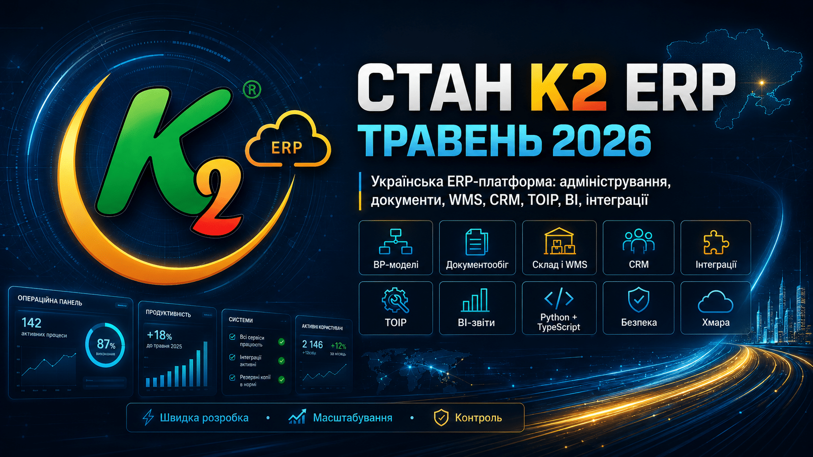 K2 ERP стан на травень 2026